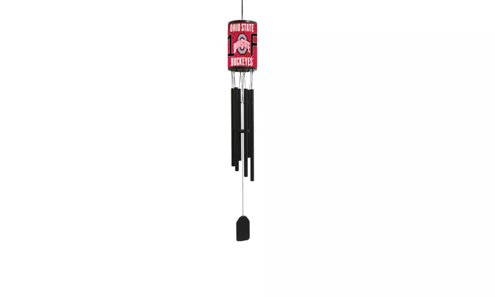 NCAA Wind Chime, #1 Fan with Team Logo