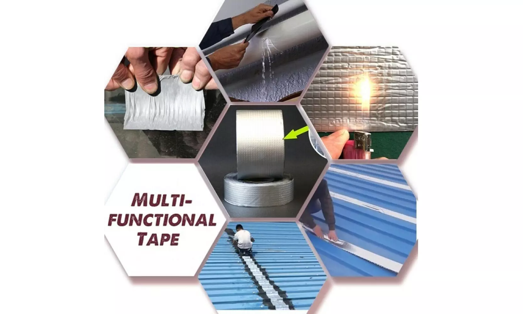 Super Strong Aluminum Foil Tape Butyl Seal Rubber Tape Waterproof Roof Repair - Second Medium