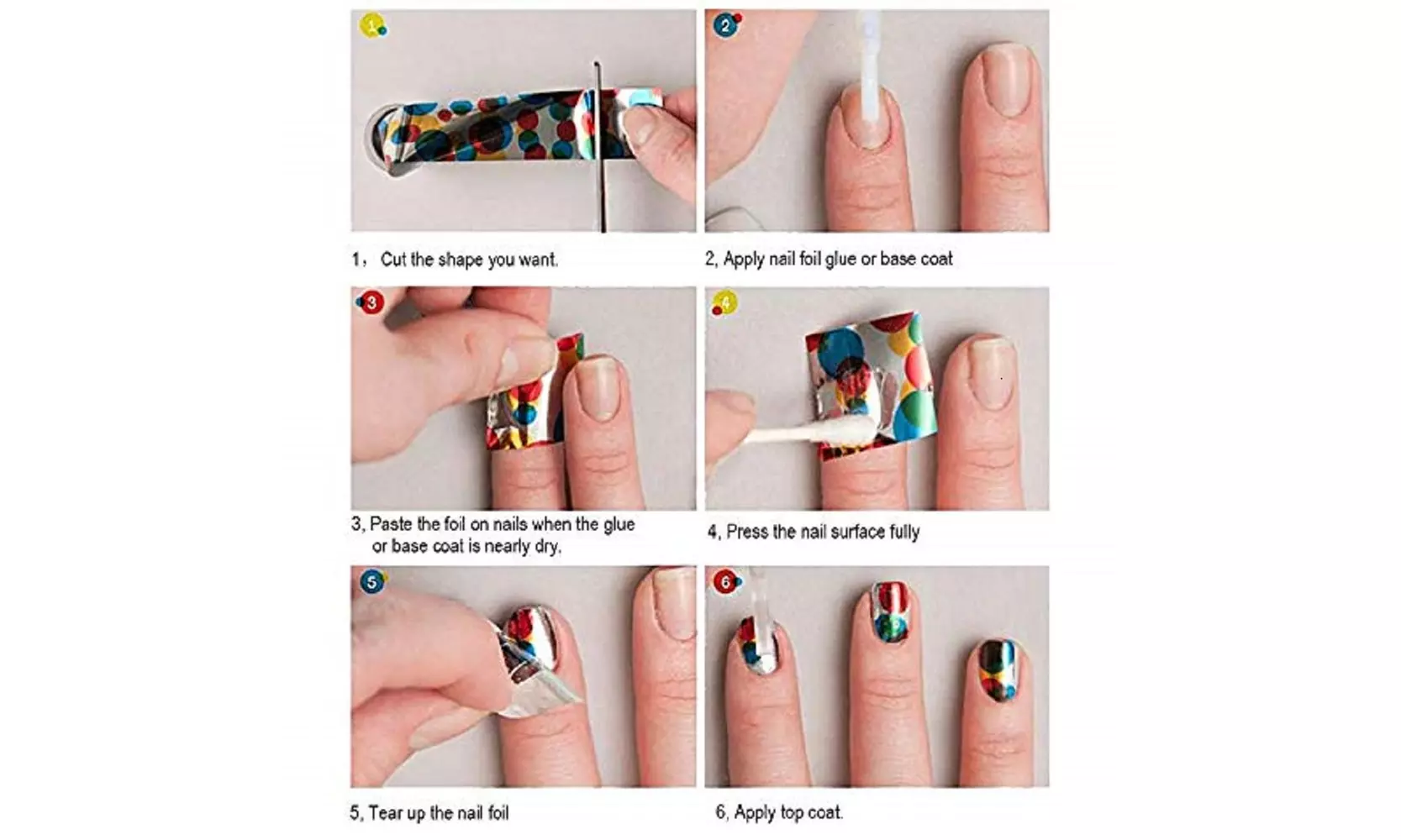 10 Holographic Nail Foils Starry Sky Glitter Foils Nail Art Transfer Sticker Set