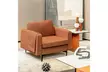 Costway Modern Linen Fabric Accent Armchair Single Sofa - Second Medium
