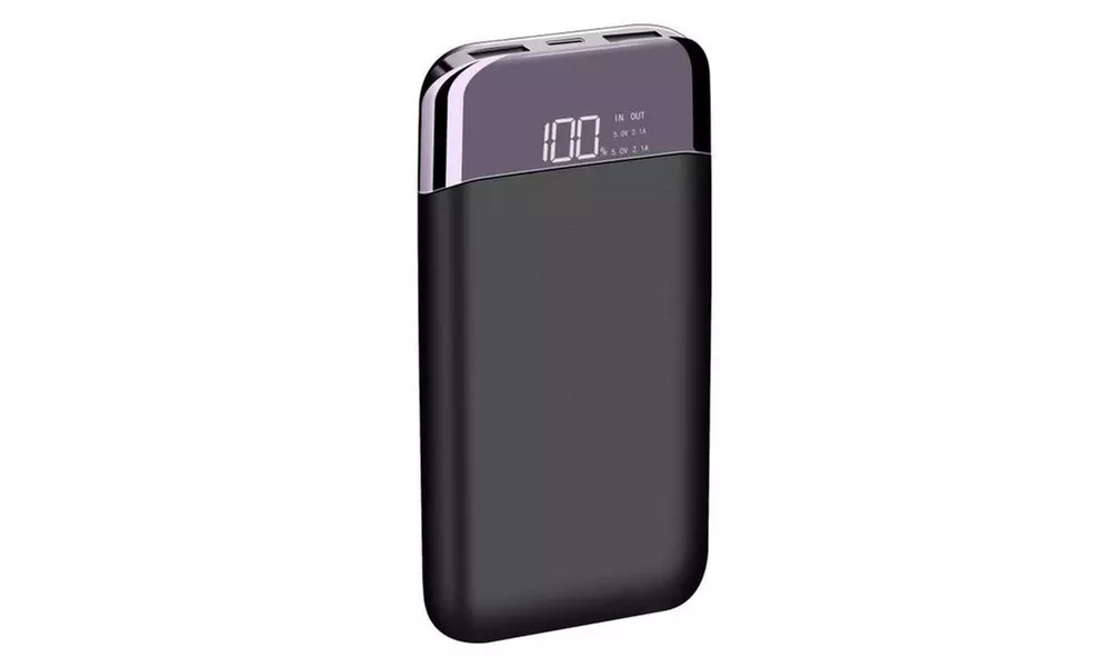 Portable Backup Battery Power Bank with Smart Display - Primary Image