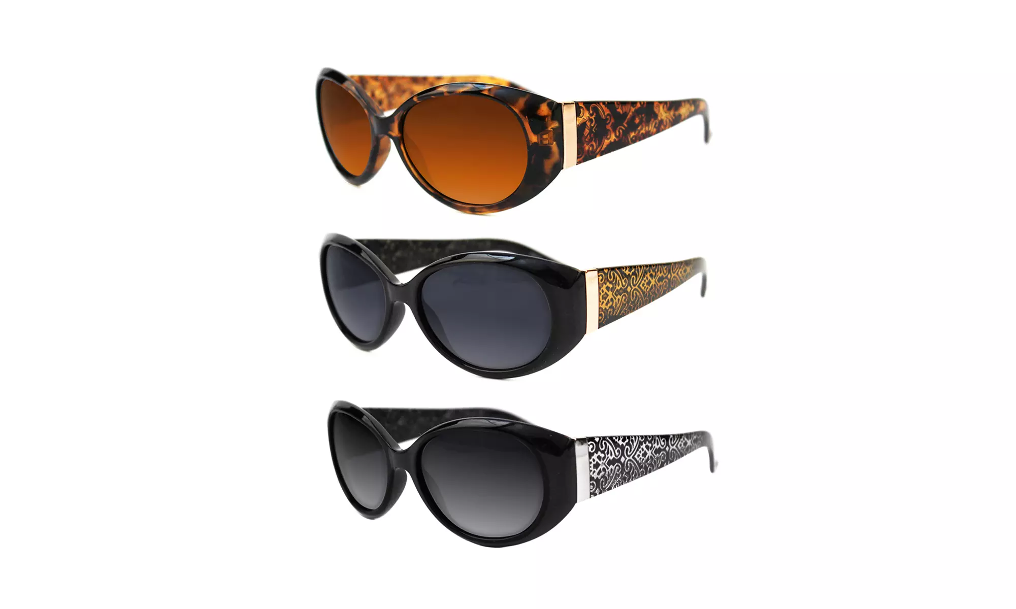 Jackie O Round Oval Designer Cat Eye Sunglasses P4135 - Primary Image