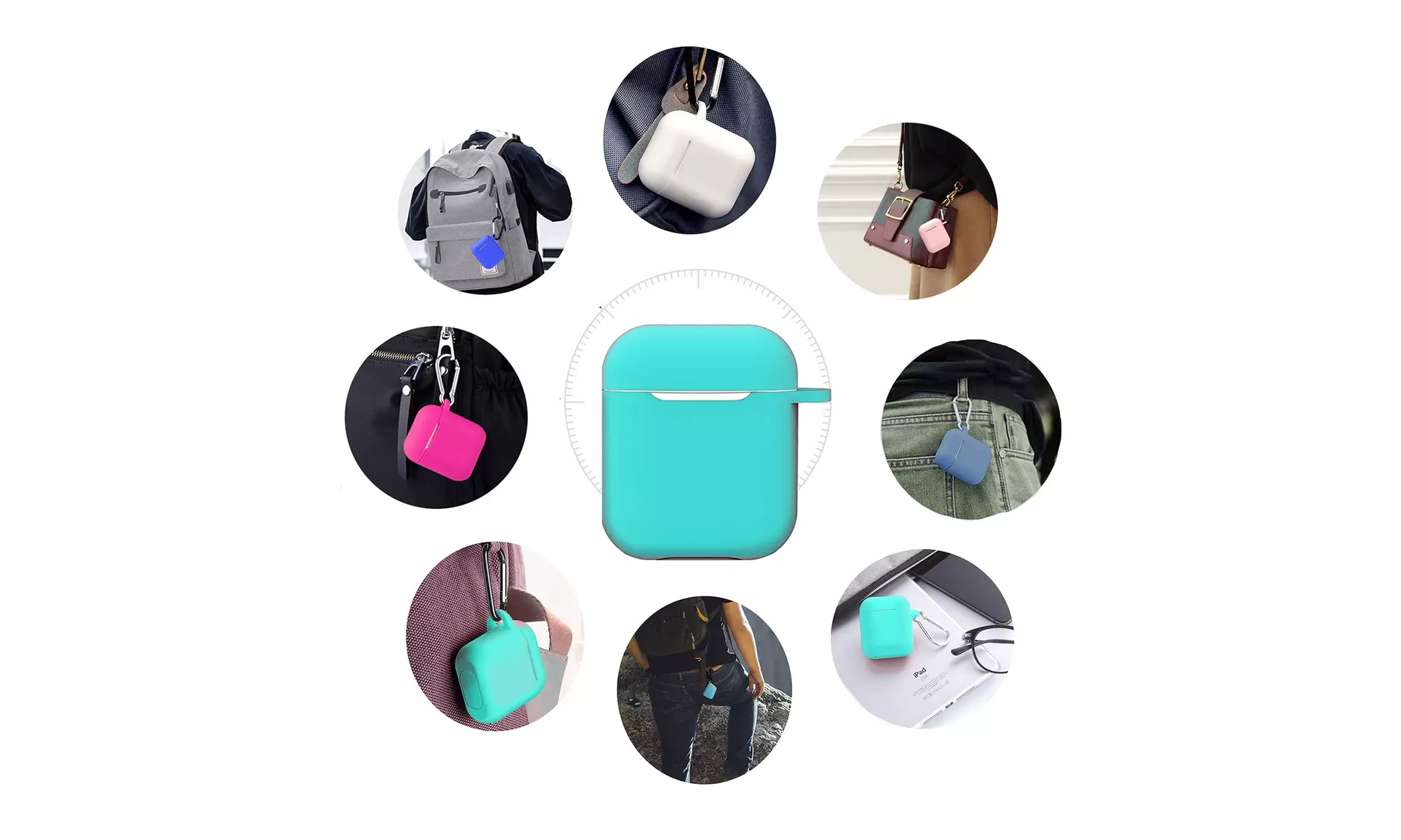 AirPods Silicone Case Cover Protective Skin for Apple Airpod Charging Case