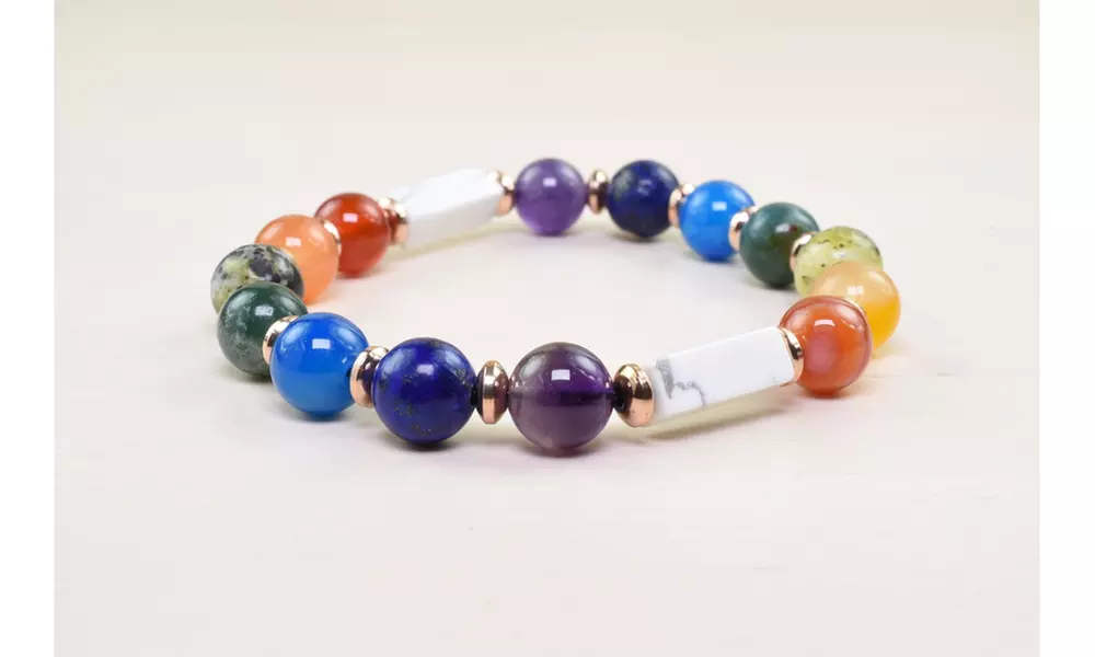 Natural Healing Chakra Bracelets By Pink Box - 21 Options Available - Second Medium