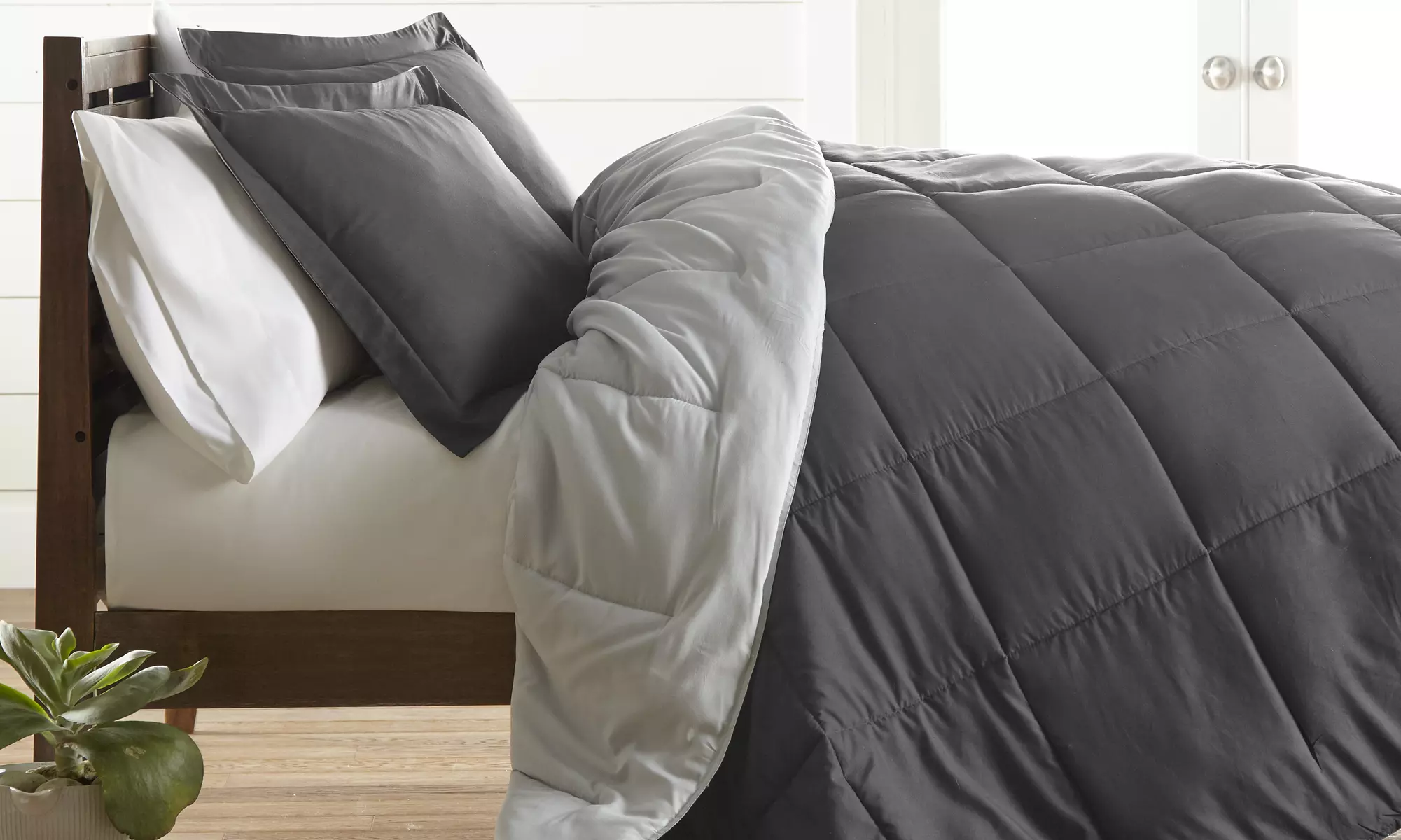 Feathered Nest Lightweight Down Alternative Reversible Comforter - Primary Image