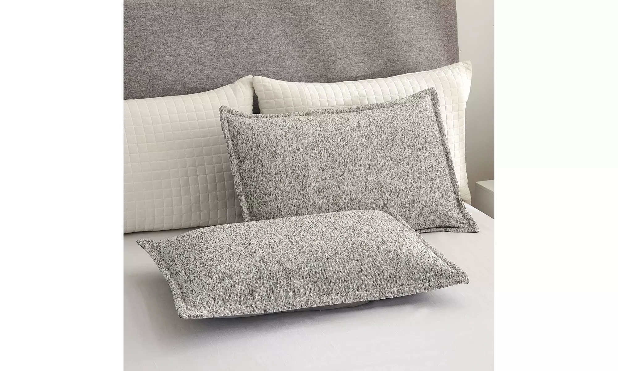 2-3 Piece Knit Weave Bed Blanket Set,Lightweight Fuzzy Jersey Blanket With Shams