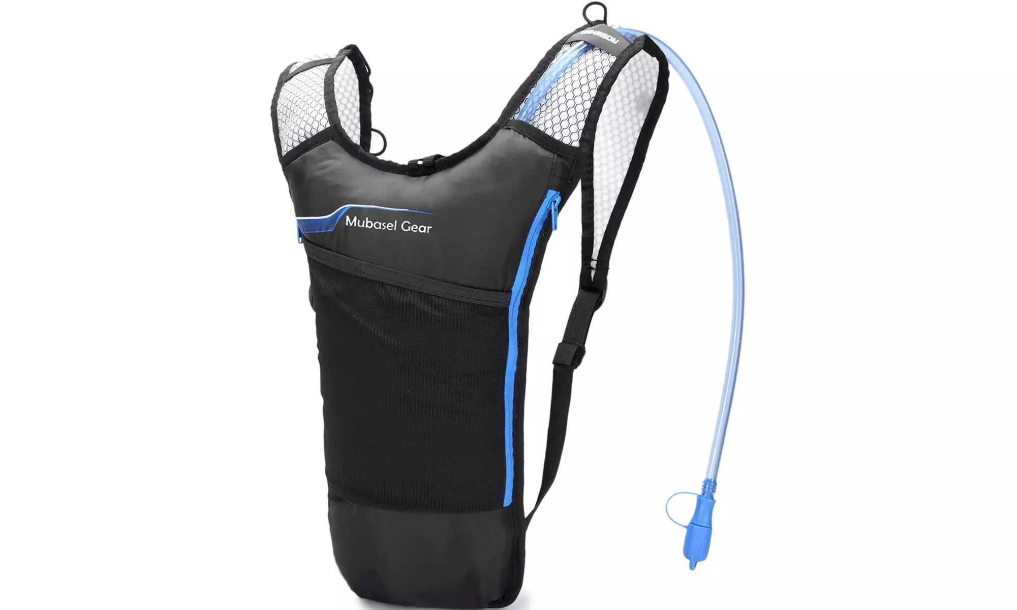 Lightweight BPA Free Thermal Insulated Hydration Backpack 2L Bladder, Blue - Primary Image
