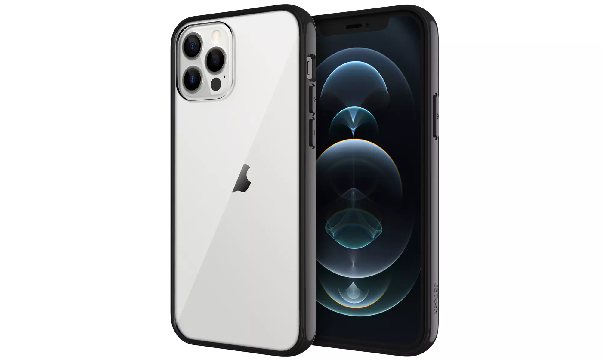 JETech Case for iPhone 12/12 Pro 6.1-Inch Shockproof Bumper Cover Clear Back