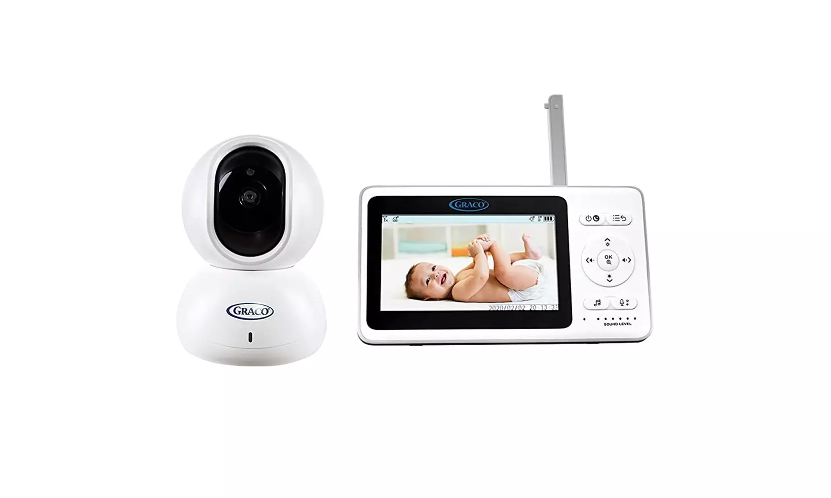  Graco Baby Monitor with LED Screen in White - Primary Image