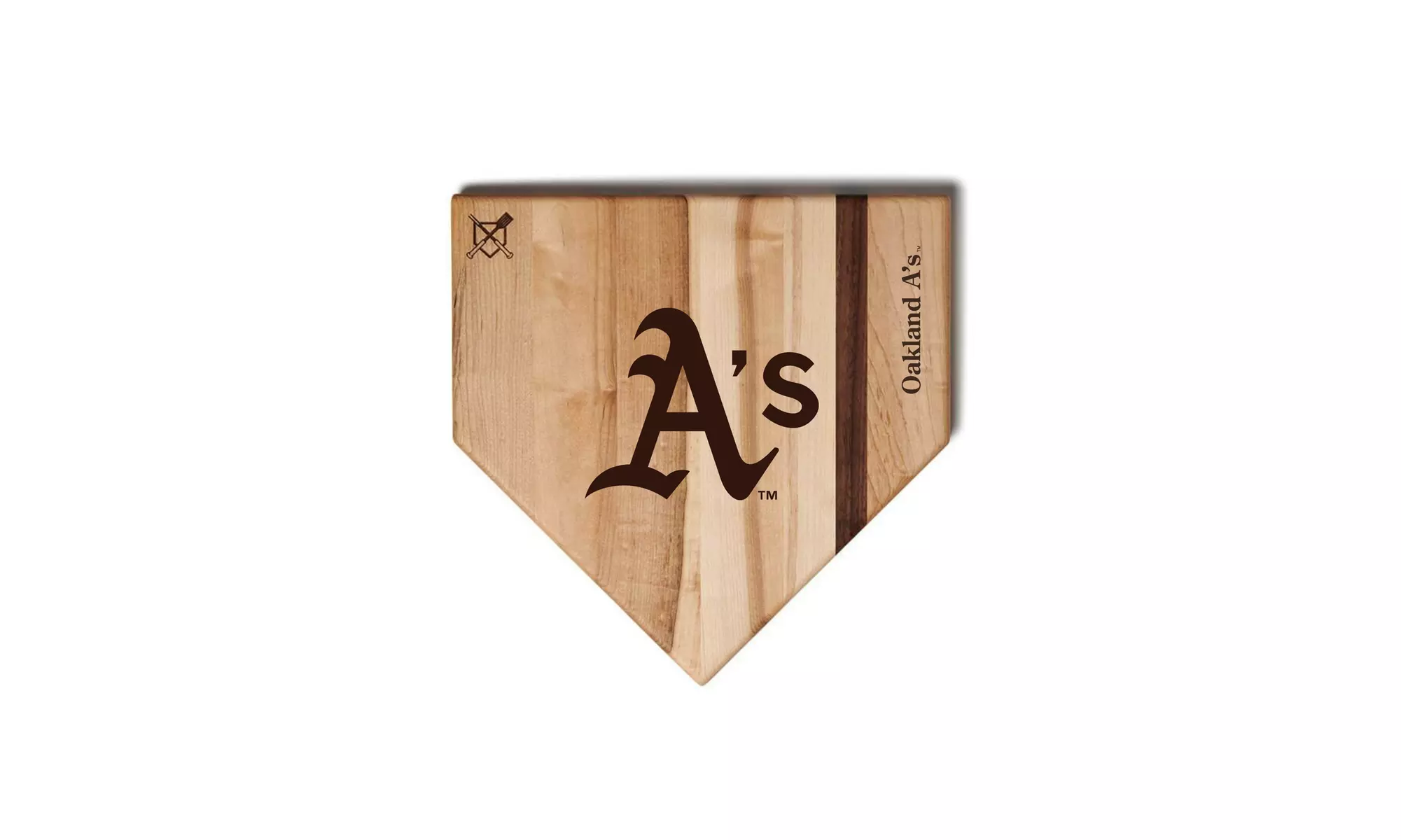 MLB 12-Inch or 17-inch Wooden Home Plate Cutting Board