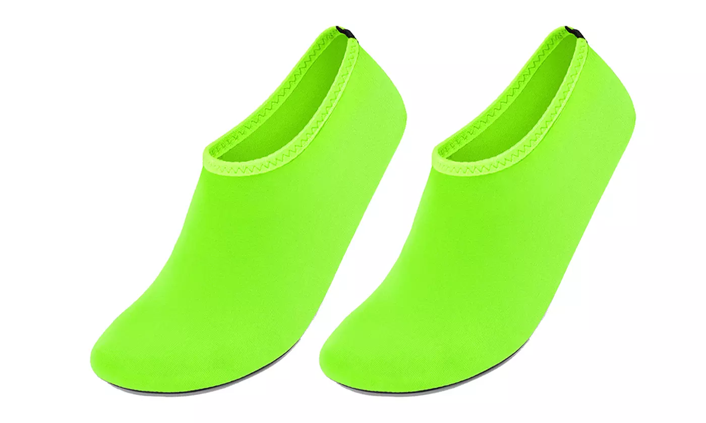 2 Pack Water Shoes Barefoot Quick-Dry Aqua Yoga Socks Slip-On Beach Swim Surf