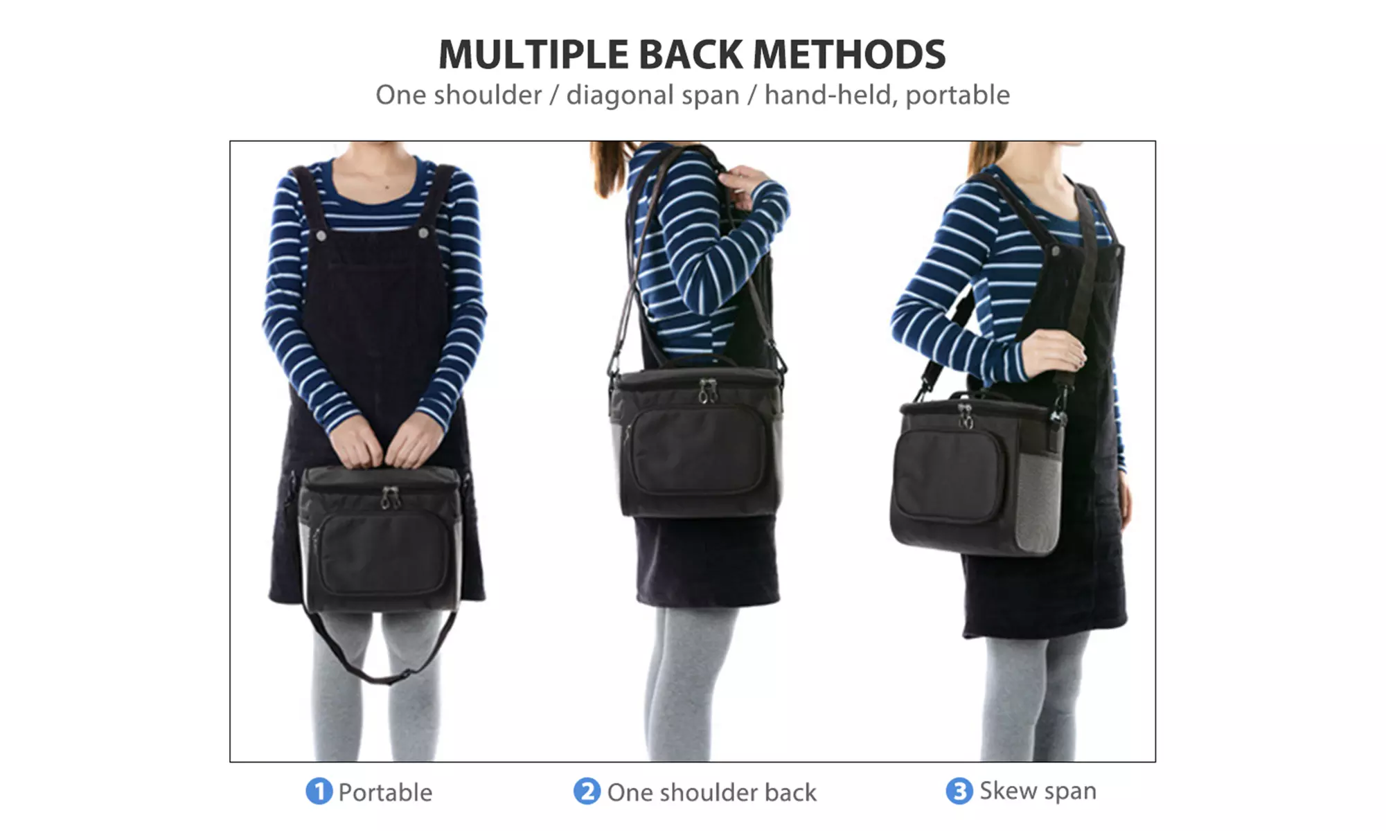 Portable Lunch Box Insulated Lunch Bag Durable Reusable Lunch Cooler Tote