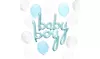 Sparkle & Bash 52PCS Baby Shower Balloons for Baby Boy Party decor, Blue & White