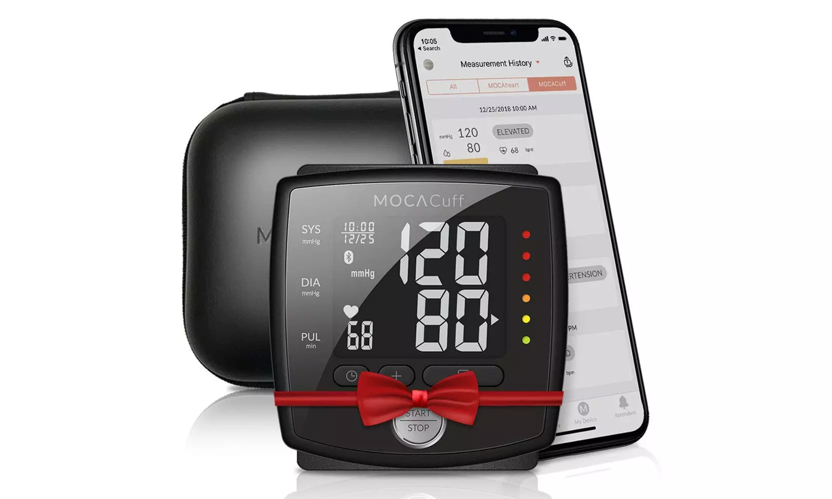 MOCACuff Bluetooth Blood Pressure Monitor, Fully Automatic Accurate Wrist - Primary Image