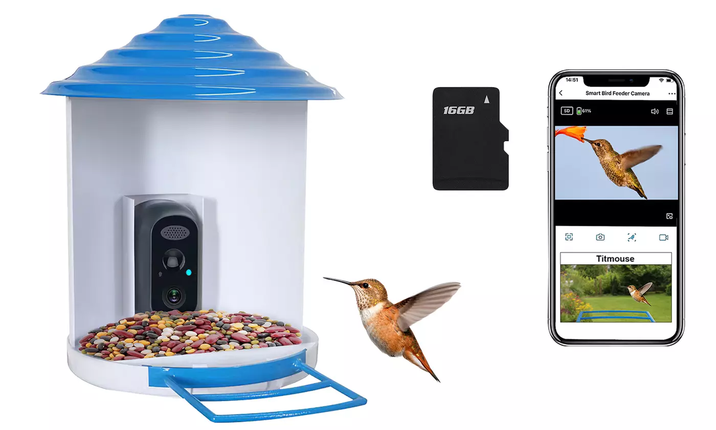 iMounTEK Smart Bird Feeder with Camera - 1080P HD Video