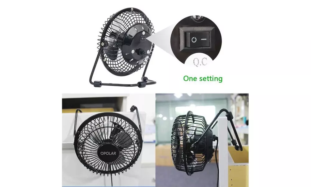 OPOLAR Personal Black Desk Fan - Quiet Operation Cooling Fan - Second Medium