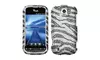 Insten Black Zebra Skin Diamante Case for HTC: myTouch 4G Slide