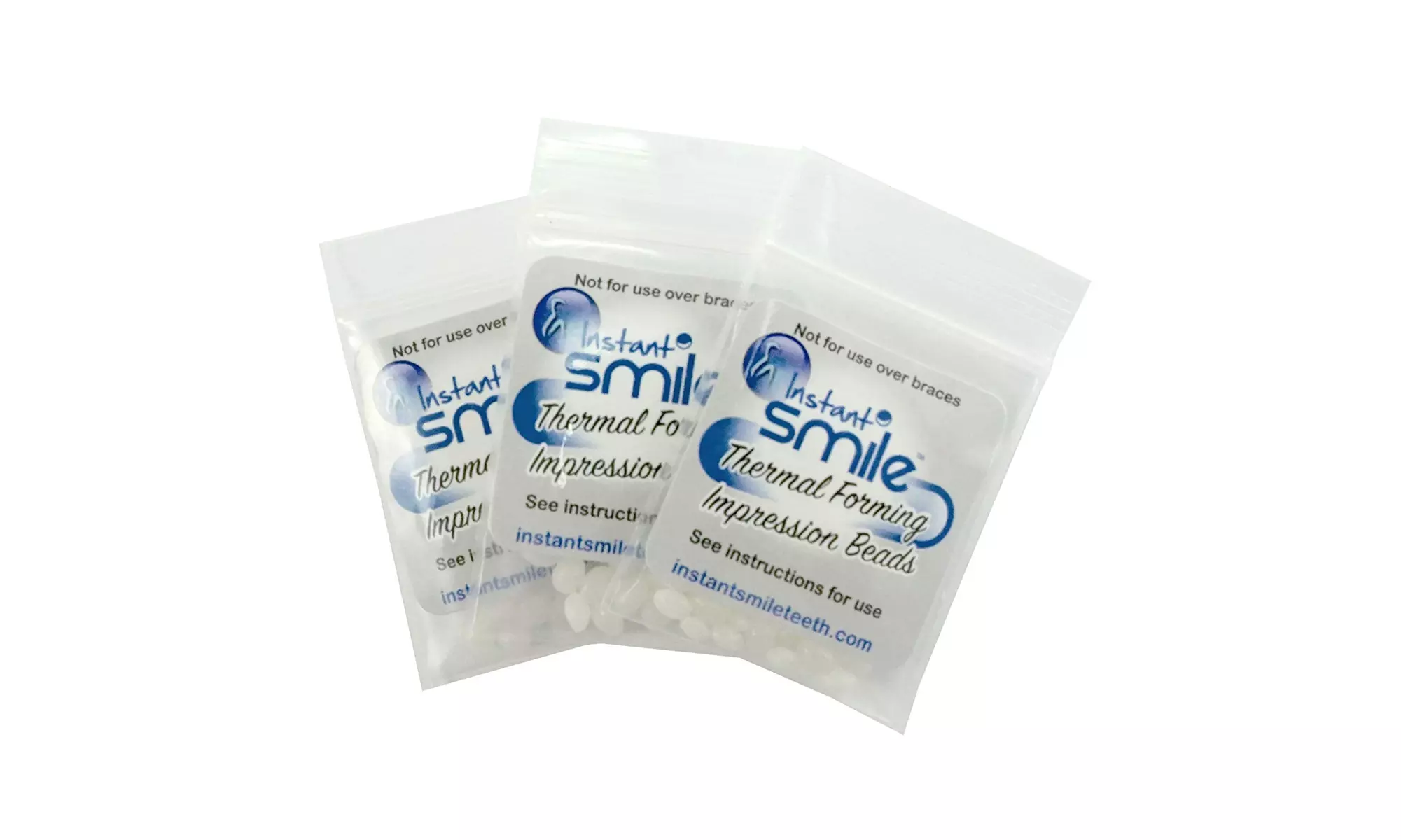 Instant Smile Teeth THERMAL FITTING BEADS Dr Bailey's Dental Makeover Pk-12 - Primary Image