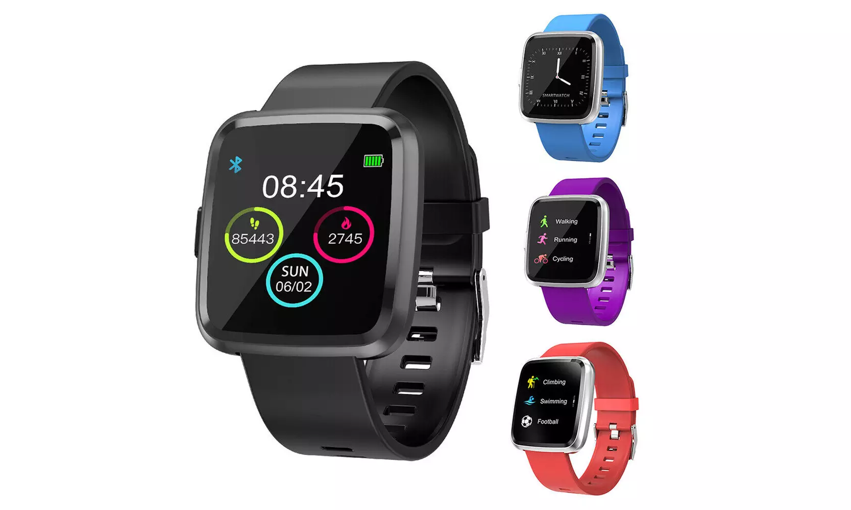 Smart Watch Y7P Sports Heart Rate Monitor For IOS&Android Fitness Tracker Women - Primary Image