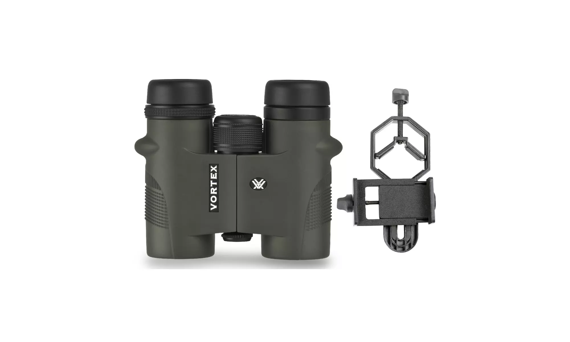 Vortex Diamondback 8x32 Binoculars with Smartphone Adapter Bundle - Primary Image