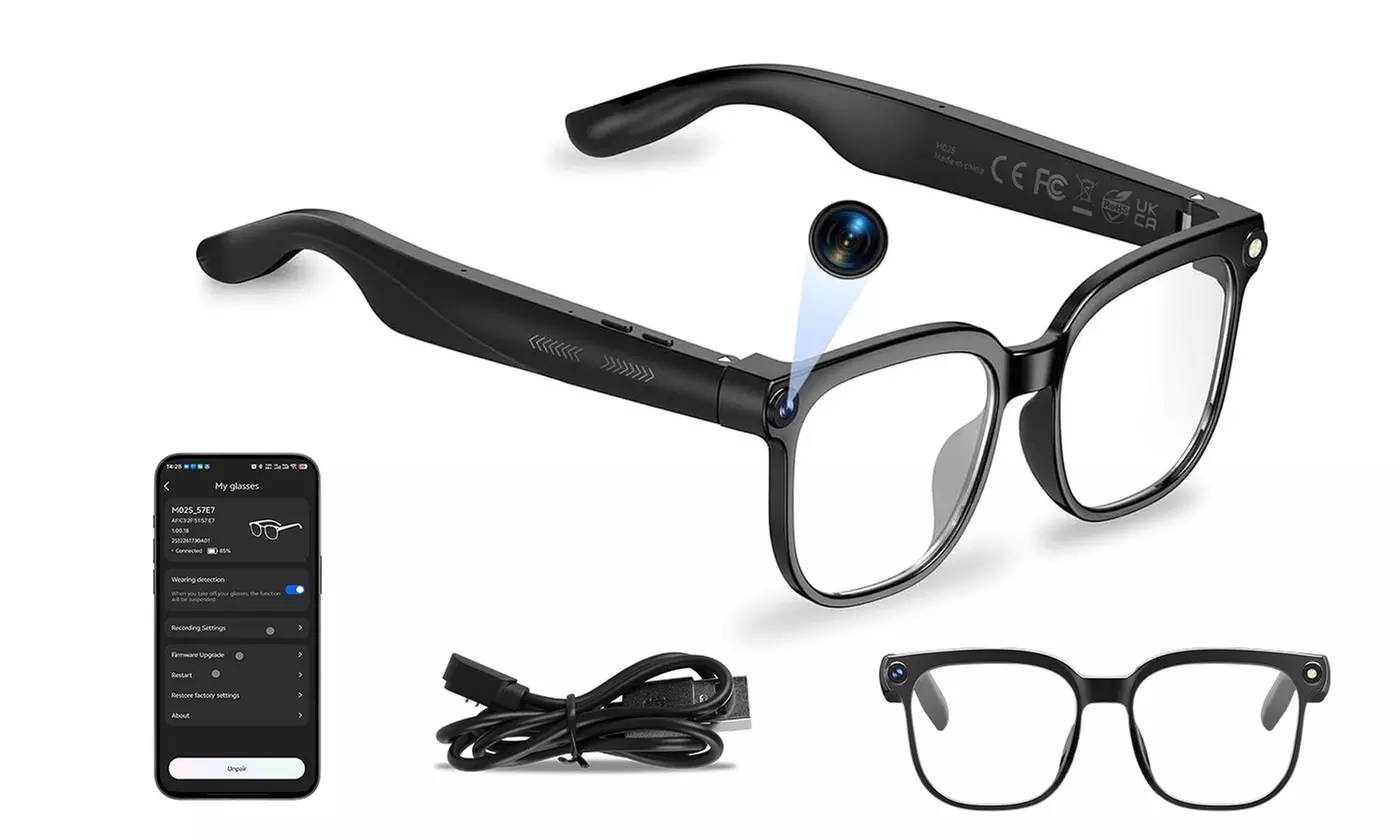 KOCASO AI Smart Glasses: Camera, Audio, & Real-Time Translation Wearable Tech