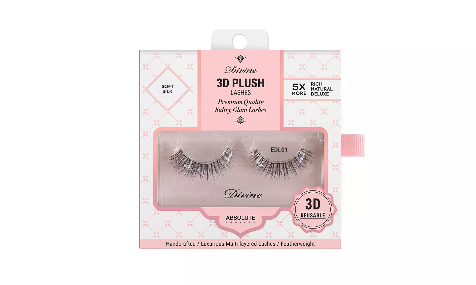 Absolute New York Divine 3D Plush Lashes, 6 Types - Primary Image