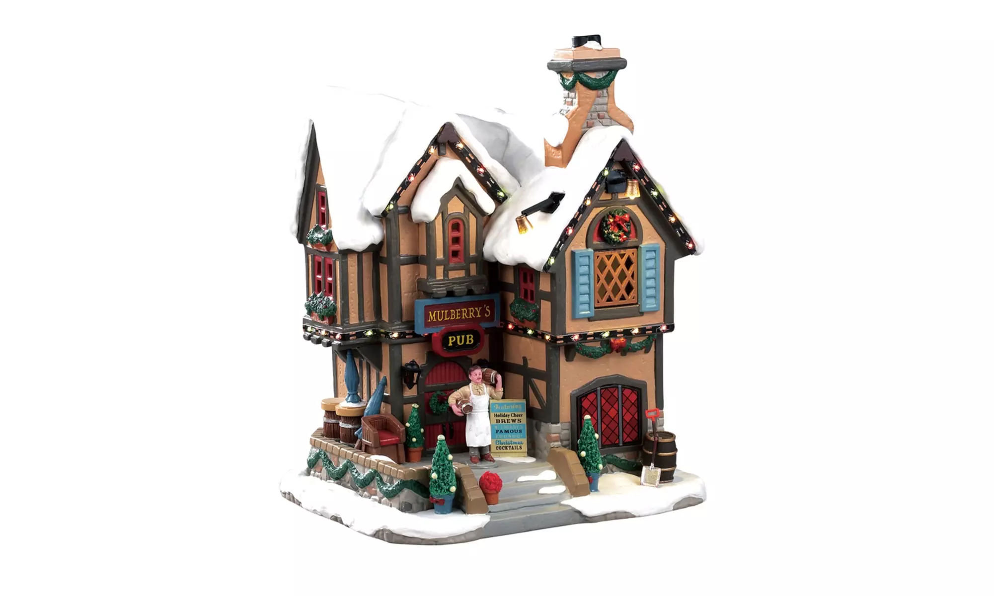 Lemax 95469 Mulberry's Pub Christmas Village Building, Multicolored - Primary Image