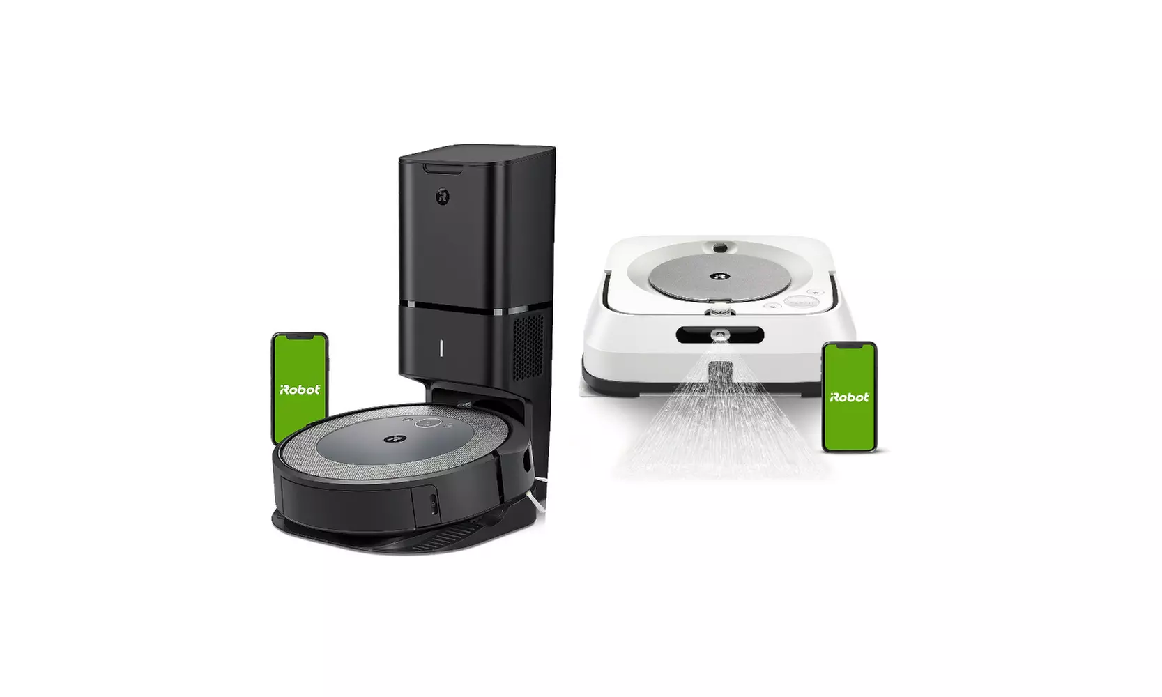 iRobot Roomba i3plus Wi-Fi Connected Robot Vacuum with Braava Jet m6 Robot Mop - Primary Image