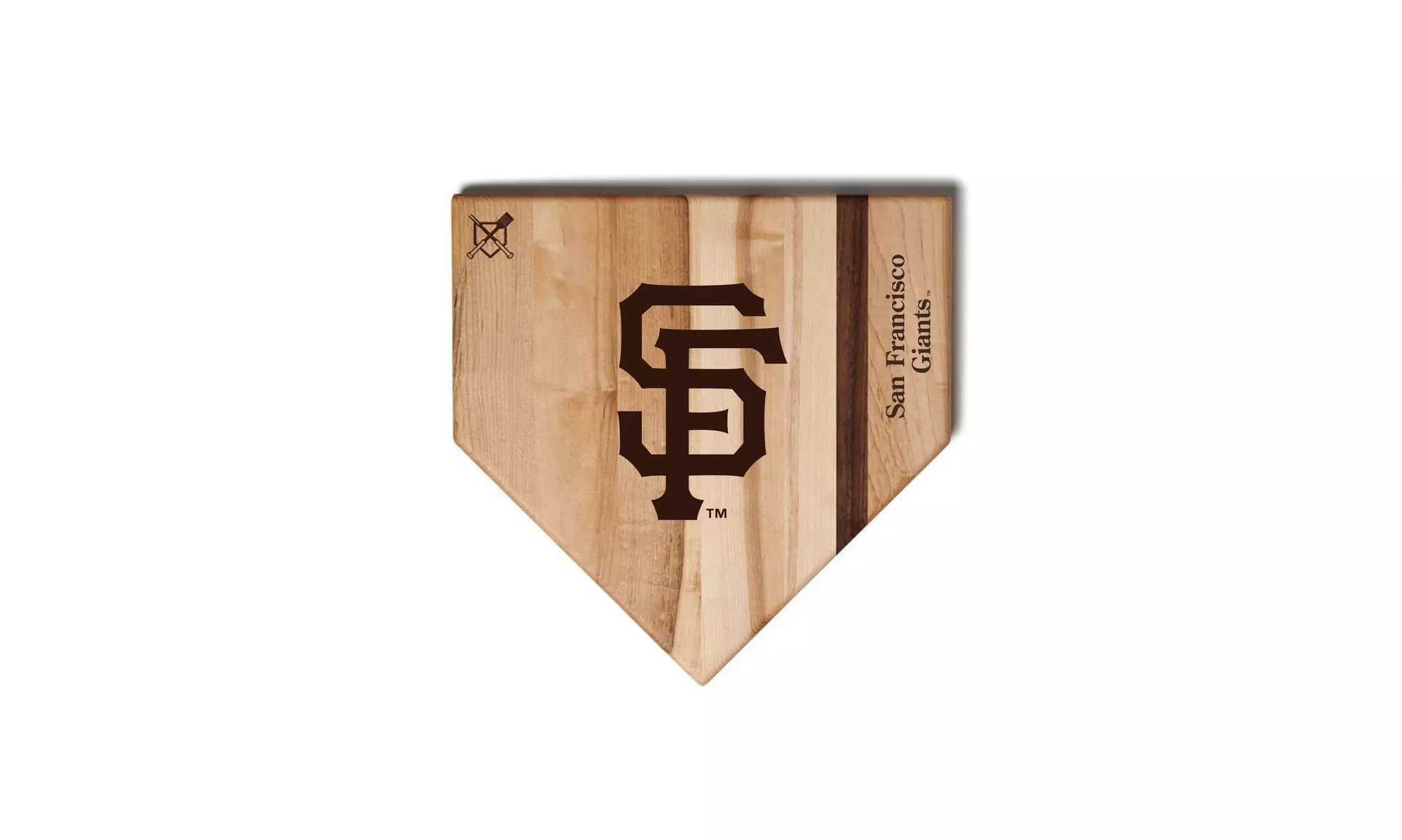 MLB 12-Inch or 17-inch Wooden Home Plate Cutting Board