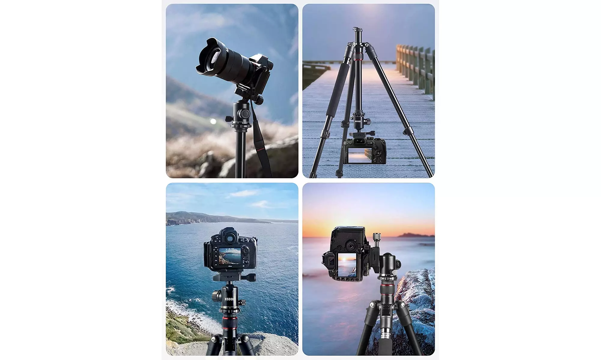 ESDDI Camera Tripod, DSLR Tripod with 360 Degree Ball Head, - Second Medium