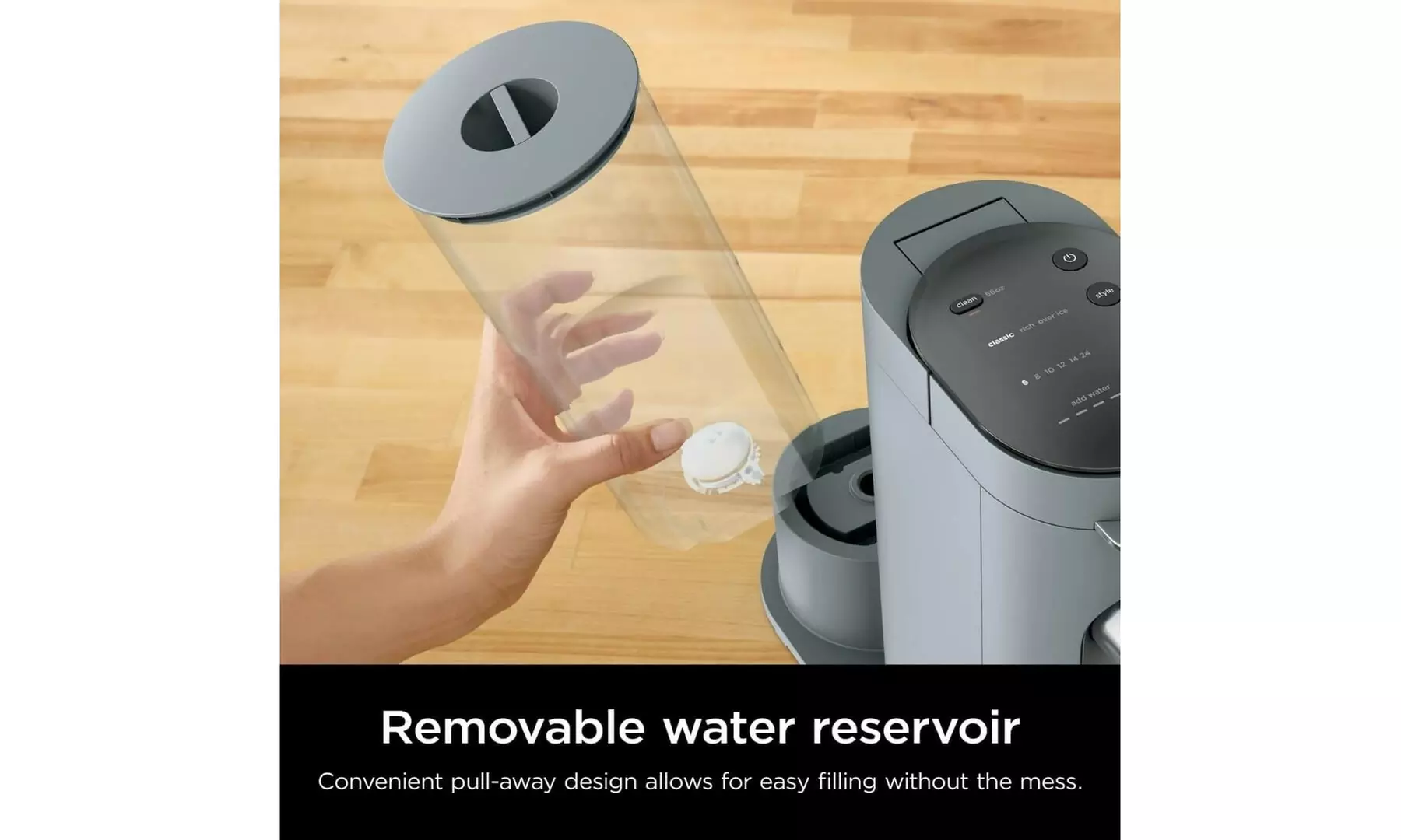 Refurbished Ninja PB040 Pods & Grounds Coffee Maker, 4 Brew Styles