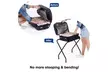  Portable Metal Folding Luggage Rack for Home Bedroom Hotel Black - Second Medium