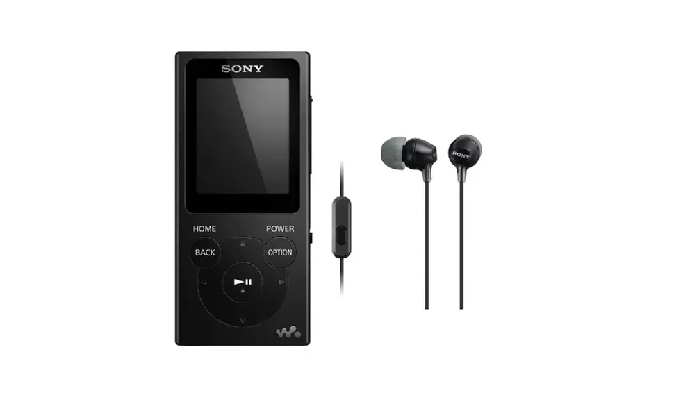 Sony NW-E394 8GB Walkman Audio Player (Black) bundle - Primary Image