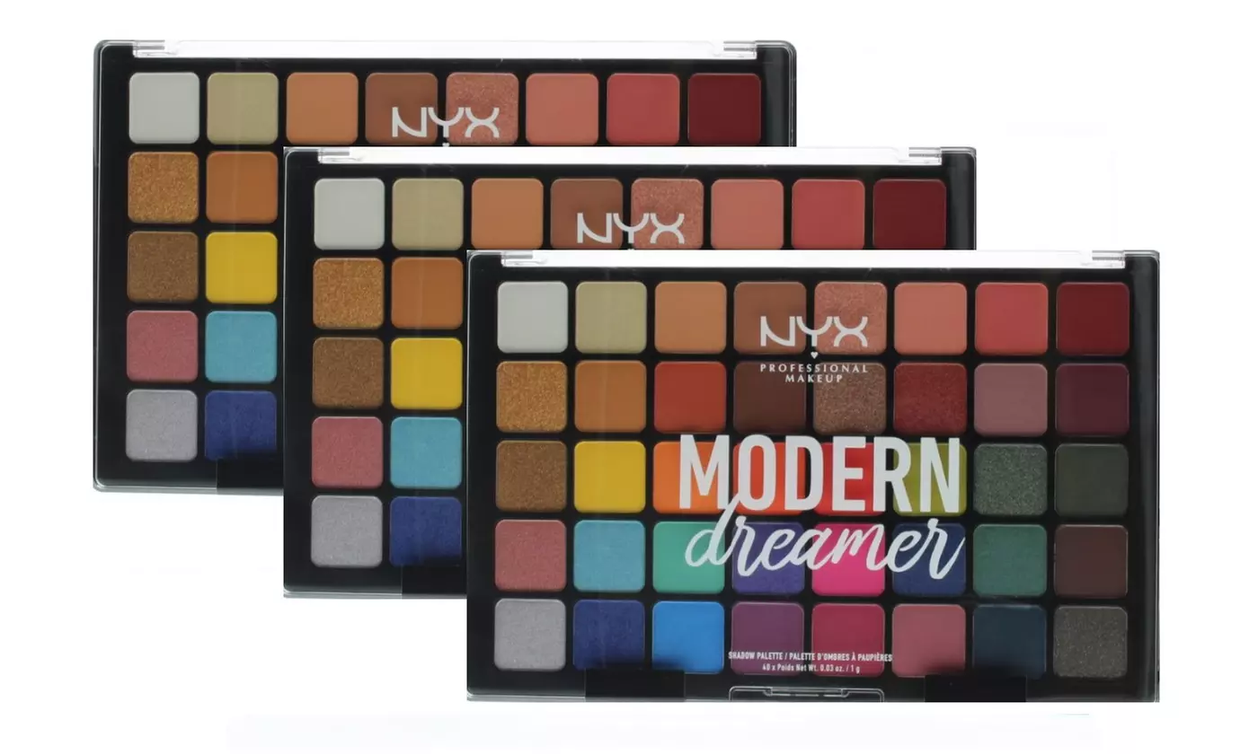 NYX Professional Makeup Shadow Palettes - Choose from 1, 2, 3 or 5 Packs