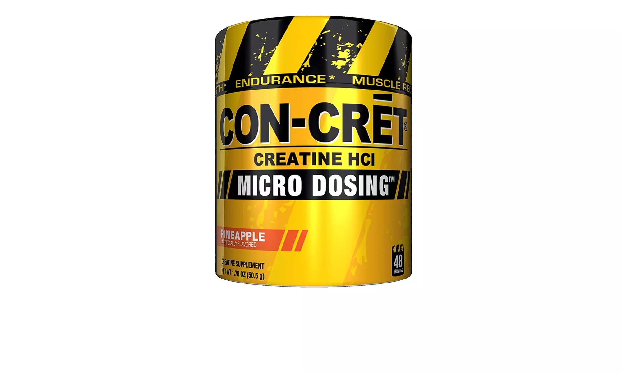 CON-CRET Creatine HCI Micro-Dosing Pre Workout Powder, Pineapple, 50.5g - Primary Image