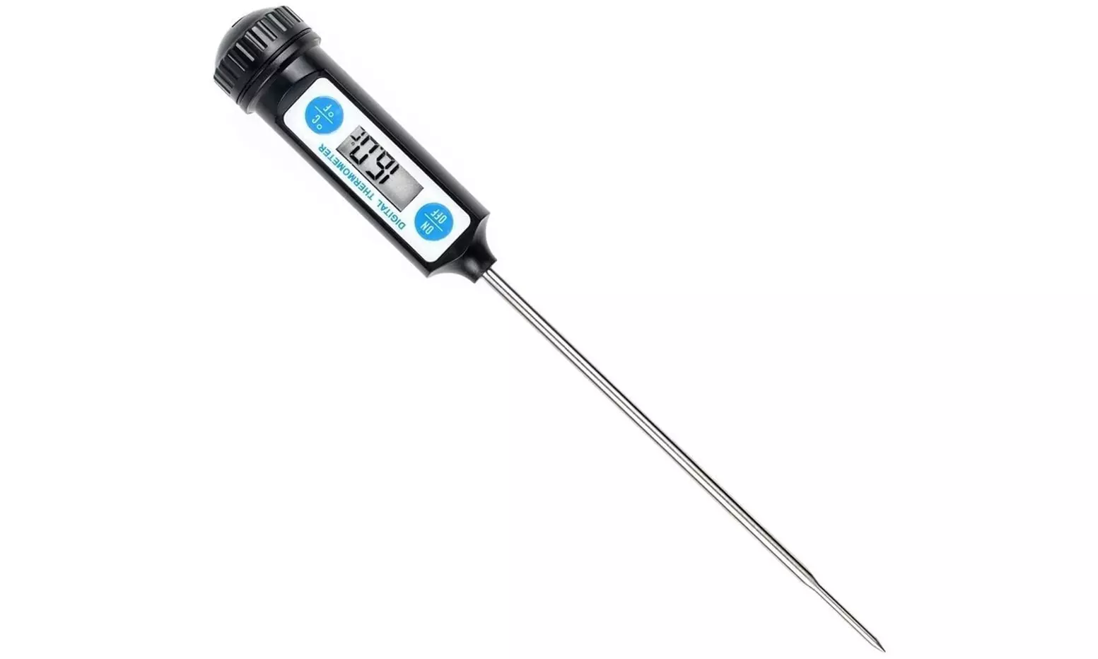 Digital Cooking Thermometer Anti-Corrosion Long Probe w/ Instant LCD Screen Read - Primary Image