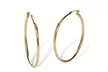 10k Yellow Gold Hoop Earrings (40mm) - Second Medium