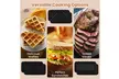 Costway 3-in-1 Waffle Iron, Panini Press Grill and Sandwich Maker Set - Second Medium