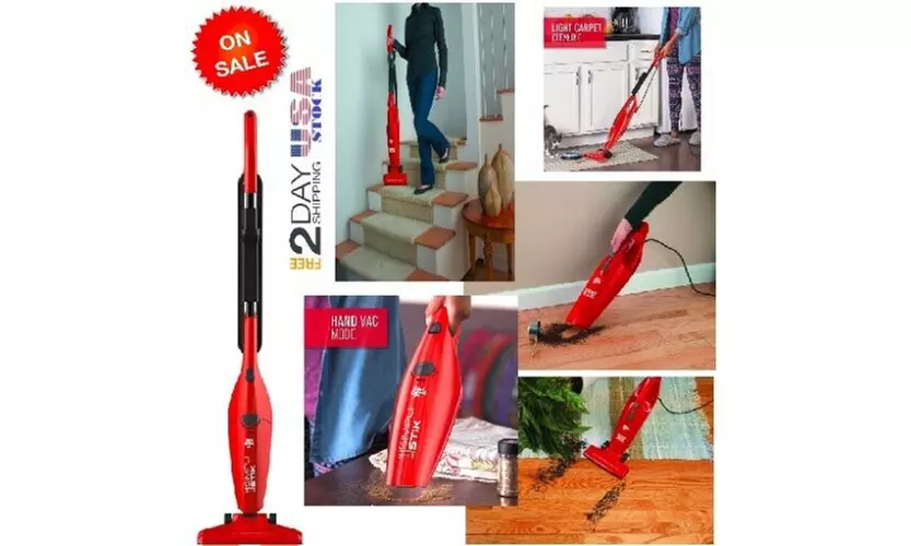 NEW Dirt Devil Simpli-Stik Lightweight Corded Bagless Stick Vacuum Cleaner Small - Primary Image