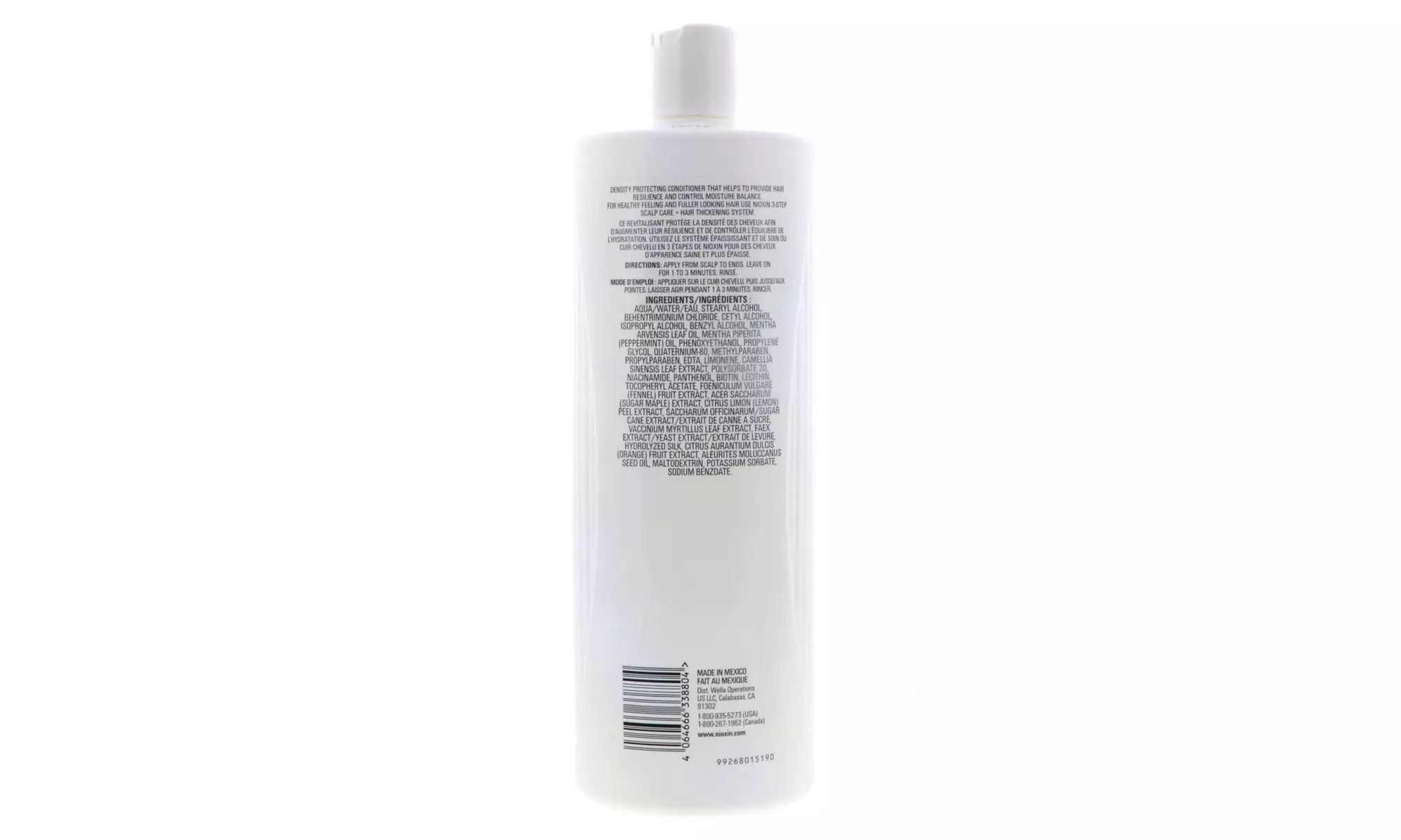 Nioxin Cleanser Shampoo and Scalp Therapy Conditioner Liter 33.8 oz Set Combo