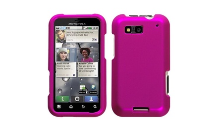 Insten Titanium Solid Hot Pink Phone Case for MOTOROLA ...