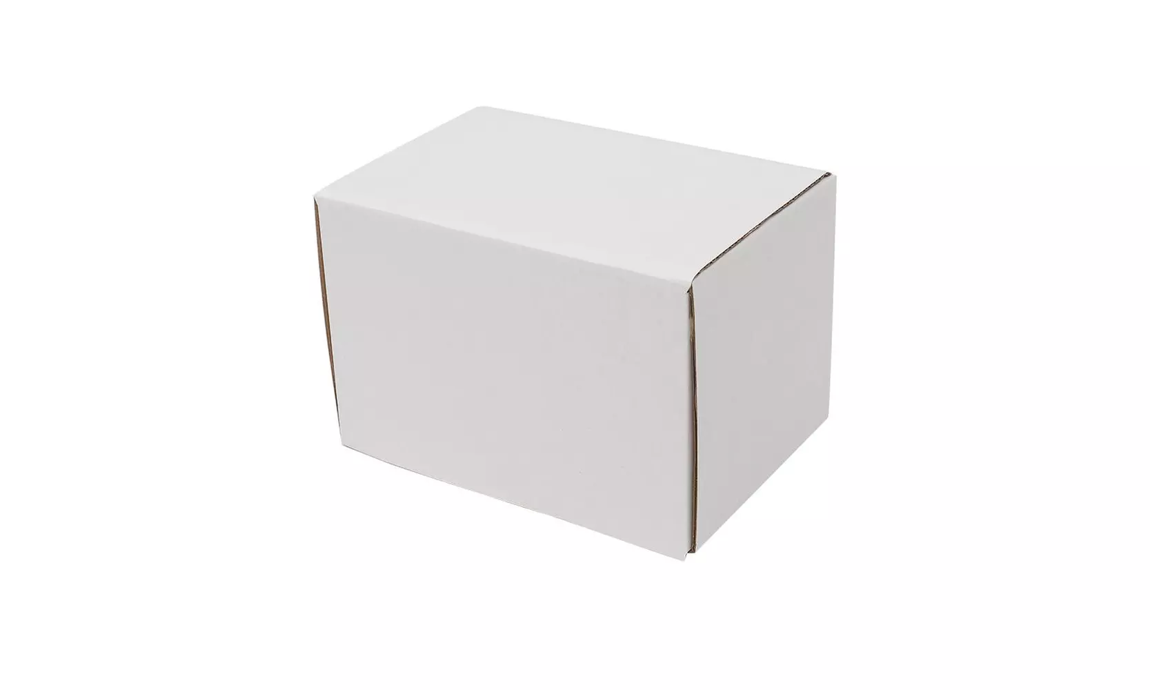 Pack of 50 6" x 4" x 4" Moving Boxes Packing Cardboard Boxes, White - Primary Image