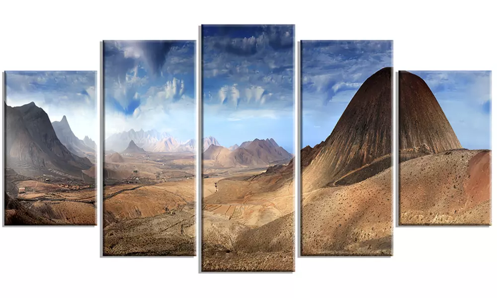 Mountain Scenery Panorama - Landscape Photo Canvas Print - Primary Image