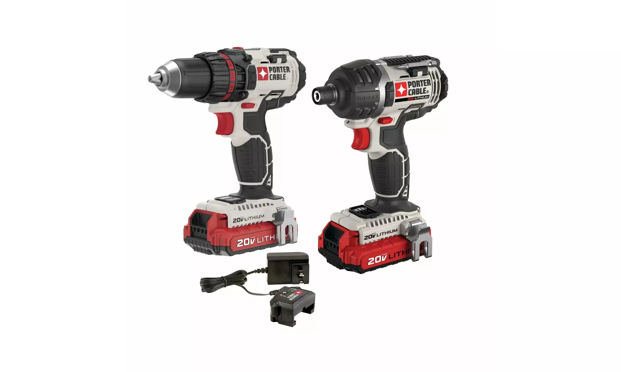 PORTER CABLE 20-Volt Max Lithium-Ion Cordless Drill & Impact Driver Combo Kit - Second Medium