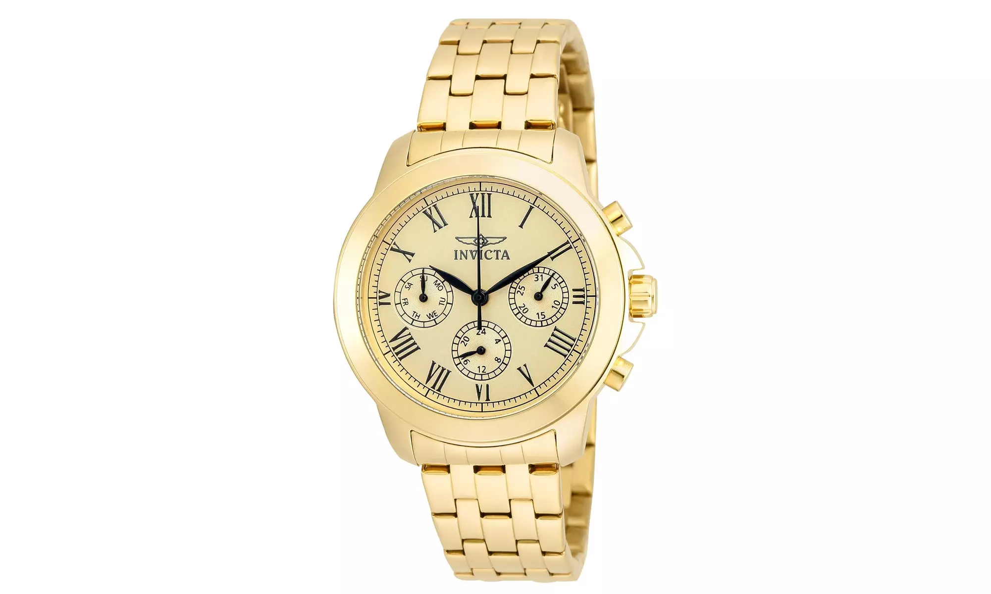 Invicta Women's 21654 Specialty Quartz Chronograph Gold Dial Watch - Image 2
