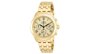 Invicta Women's 21654 Specialty Quartz Chronograph Gold Dial Watch