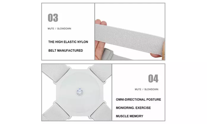 Smart Posture Corrector Back Correction Adjustable Back Brace Support - Second Medium