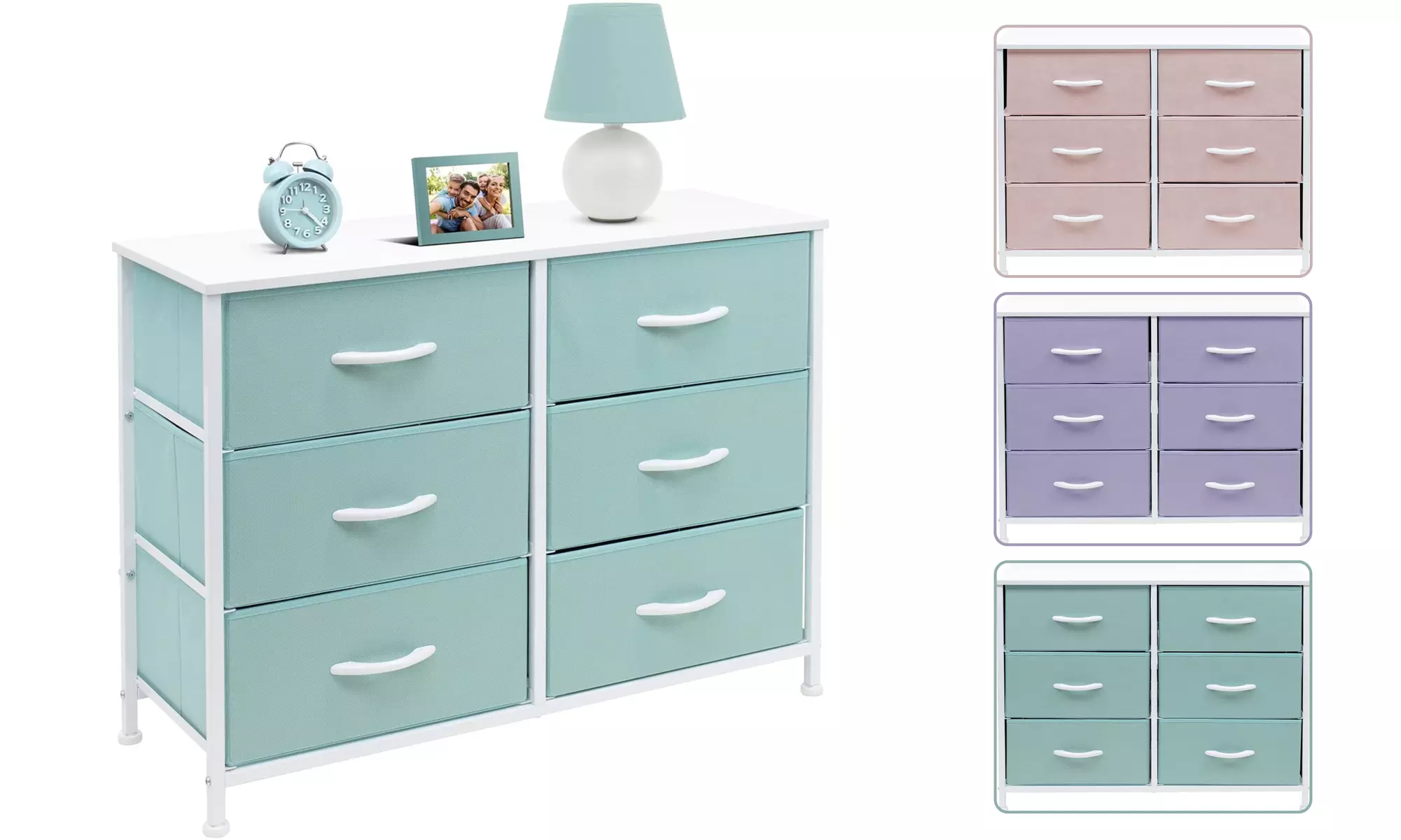 Sorbus Dresser w/ 6 Drawers - Furniture Storage Chest Tower Unit for Bedroom - Primary Image