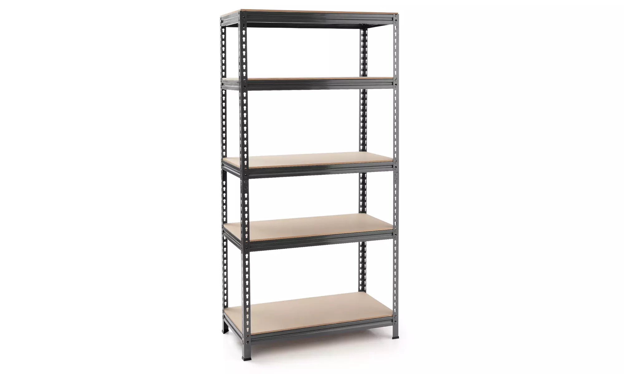 Costway 2 PCS/3 PCS/4 PCS 5-Tier Metal Storage Shelves 73" Garage Rack - Primary Image