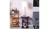 Floor Lamp Swing Arm Lamp Built In End Table w/ Shade 2 USB Ports Living Room